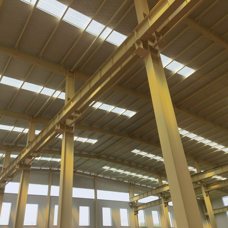 Prefabricado prefabricado de acero marco estructural de bajo coste fácil de instalar Taller industrial para la industria del mueble