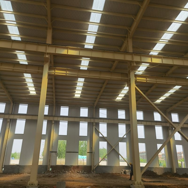 China fábrica taller estructura de acero personalizado galvanizado prefabricado vigas de truss precio
