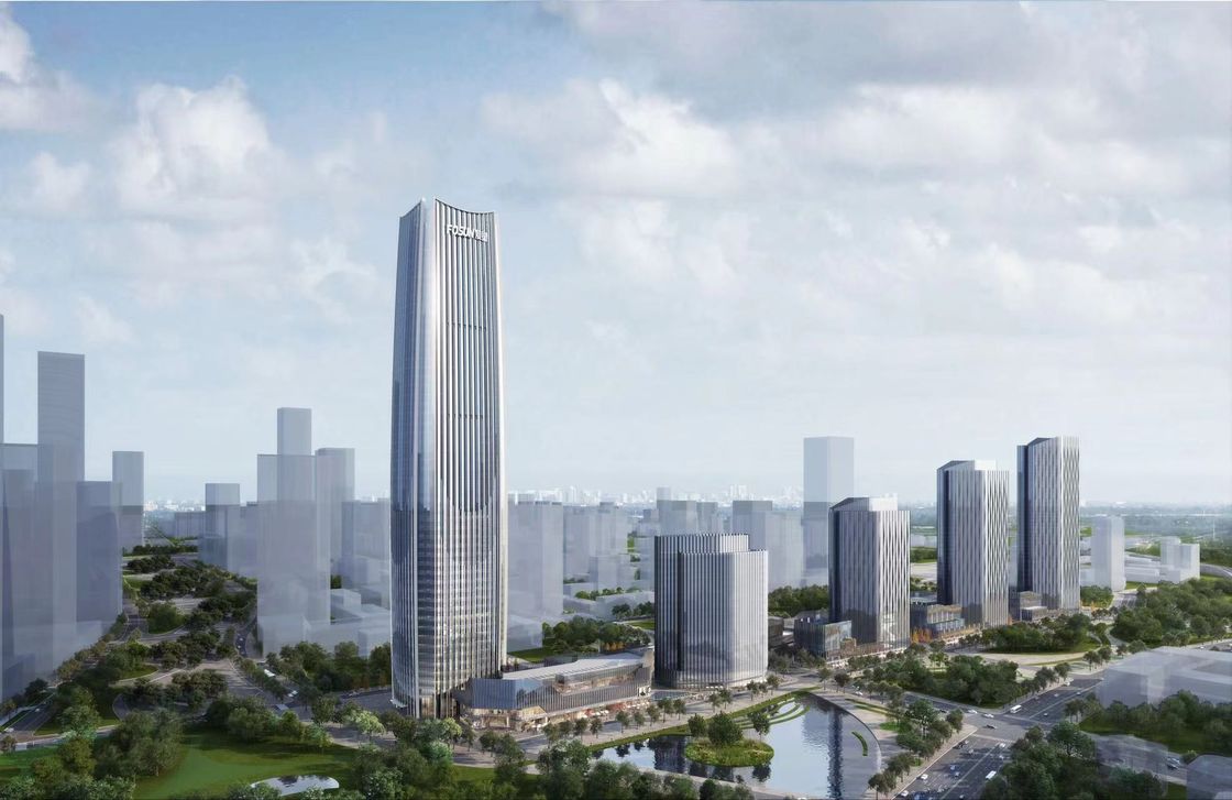 Alta seguridad Instalación corta y diseño de alta resistencia del edificio de estructura de estructura de acero de gran altura/múltiplas plantas